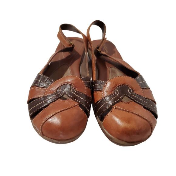 Natural Soul Naturalizer Civil Leather Slingback Sandals Womens Size 10 Comfort - Picture 2 of 11